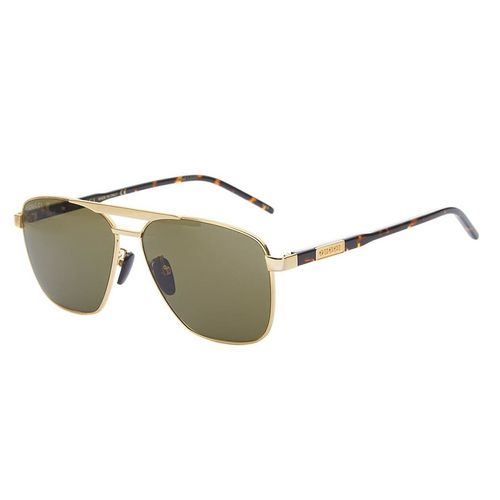 Kính Mát Nam Gucci GG1164S 004 Sunglasses Màu Xanh Vàng Size 58