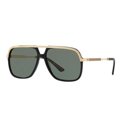 Kính Mắt Nam Gucci Sunglasses Black /Gold GG0020S Màu Xanh Vàng