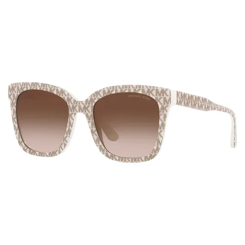 Kính Mát Nữ Michael Kors MK San Marino Brown Gradient Square Ladies Sunglasses MK2163F 310313 55 Màu Nâu Trắng