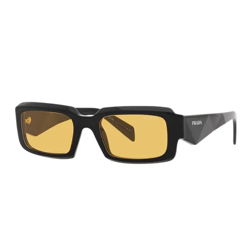 Kính Mát Prada Yellow Lens Sunglasses SPR27Z E16K 70A 54mm Màu Đen/Vàng