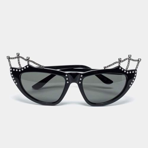 Kính Mát Yves Saint Laurent YSL Tiara Crystal Cat Eye Sunglasses SL122 Màu Đen-4