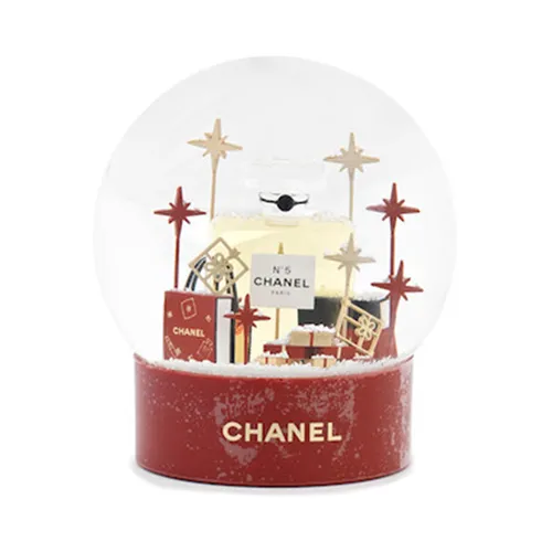 Đồ chơi mô hình - Mô Hình Quả Cầu Chanel Beauté Red VIP Snow Globe Màu Đỏ - Vua Hàng Hiệu