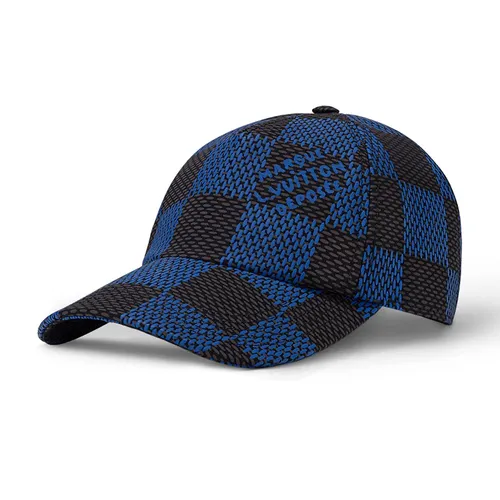 Mũ nón Louis Vuitton Mũ lưỡi trai - Mũ Nam Louis Vuitton LV Damier Pop Cap M7359M Màu Đen Phối Xanh Navy Size M - Vua Hàng Hiệu