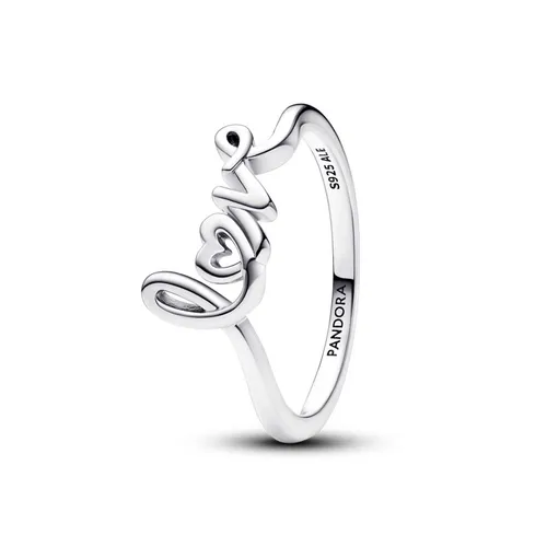 Nhẫn Pandora Handwritten Love Ring 193058C00 Màu Bạc