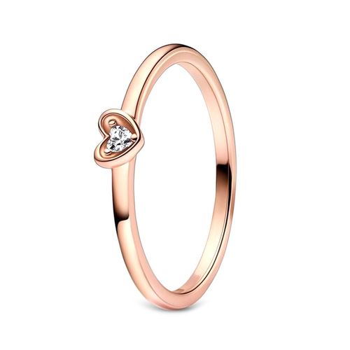 Nhẫn Nữ Pandora Radiant Heart Ring 182495C01 Màu Vàng Hồng