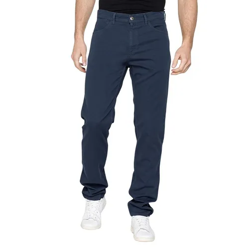 Quần Kaki Nam Carrera Jeans 5 Tasche Mod. 700 In Gabardina Leggera Stretch 7000942A_687T Màu Xanh Đậm Size US 33