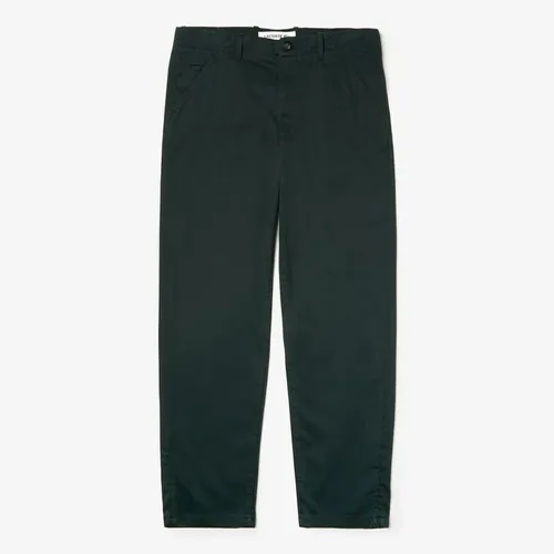 Thời trang Lacoste Quần kaki - Quần Kaki Nam Lacoste Men's Textured Stretch Cotton Chinos Green HH8814 00 YZP Màu Xanh Green Size 33 - Vua Hàng Hiệu