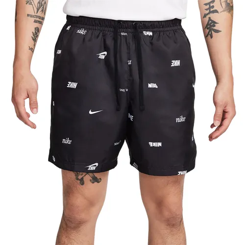 Quần Short Nam Nike Club Woven All-Over Print Flow FB7441-010 Màu Đen Size L