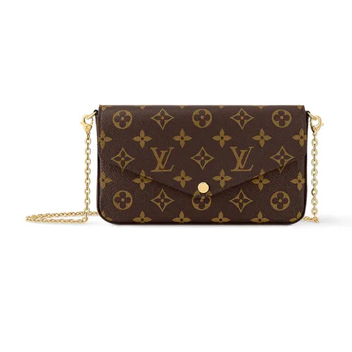 Set Túi Đeo Vai Nữ Louis Vuitton LV Pochette Felicie Monogram M81896 Màu Nâu Đen - Túi xách - Vua Hàng Hiệu