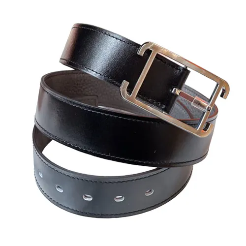Thắt Lưng Nam Hermès Black Belt 2 Mặt Màu Đen