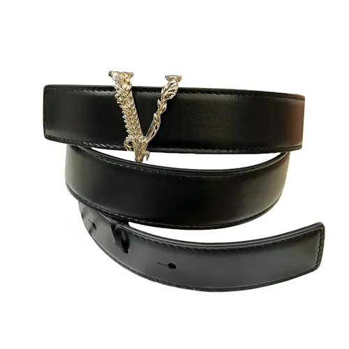 Thắt lưng Versace - Thắt Lưng Nữ Versace Belt Virtus Màu Đen Size 80 - Vua Hàng Hiệu