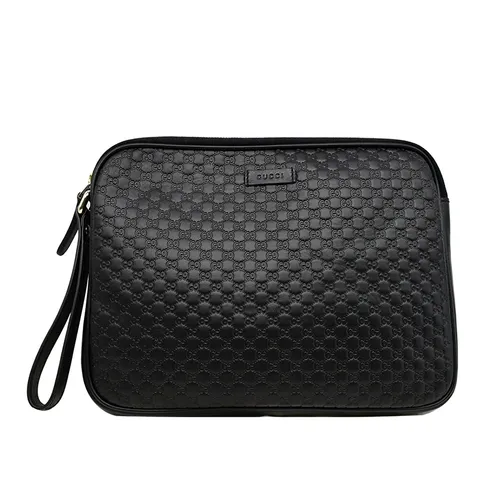Túi Cầm Tay Nam Gucci GG Microguccissima Leather Clutch Màu Đen - Túi xách - Vua Hàng Hiệu