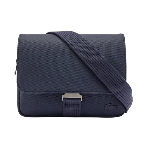 Túi Đeo Chéo Nam Lacoste Classic IPad Pocket Flap Close Bag NH4428HC 021 Màu Xanh Navy