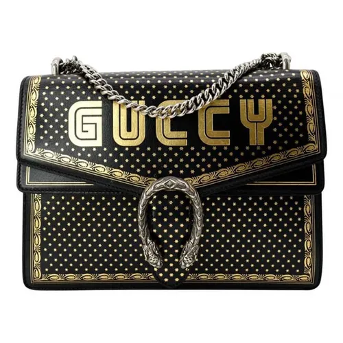 Túi Đeo Chéo Nữ Gucci Black Borsa Dionysus Sega Print Shoulder Bag Màu Đen Vàng