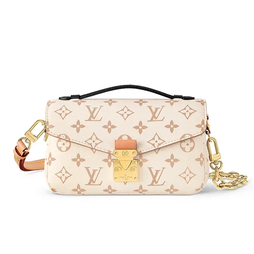 Túi xách - Túi Đeo Chéo Nữ Louis Vuitton LV Pochette Métis East West M46914 Màu Kem - Vua Hàng Hiệu