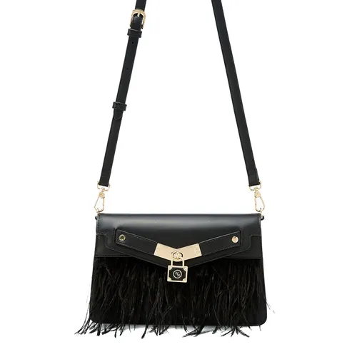 Túi Đeo Chéo Nữ Lyn Allie Lockie (Ft) Crossbody Bags LL24CBF262 Màu Đen