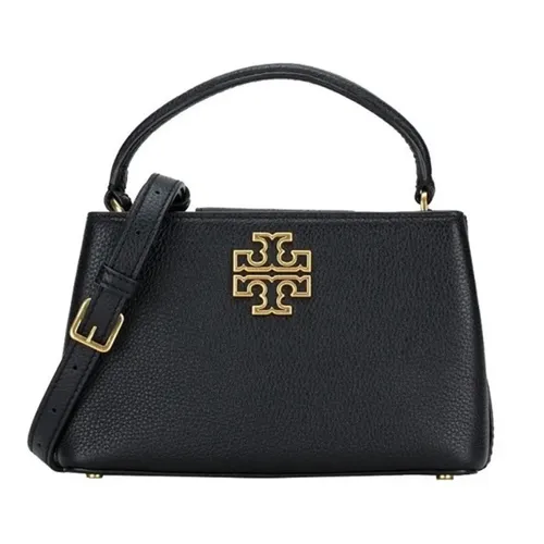 Túi Đeo Chéo Nữ Tory Burch Britten Micro Satchel Leather Black 145357 Màu Đen