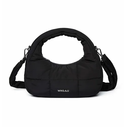 Túi xách WHOAU - Túi Đeo Chéo Nữ WHOAU Padded Hobo Bag Black Màu Đen - Vua Hàng Hiệu