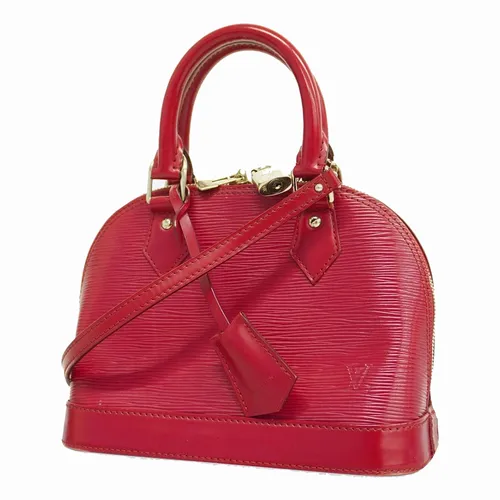 Louis Vuitton Nữ Hồng đậm Da cao cấp - Túi Xách Nữ Louis Vuitton LV Alma BB Epi Leather Satchel Crossbody Bag Màu Hồng Đậm - Vua Hàng Hiệu
