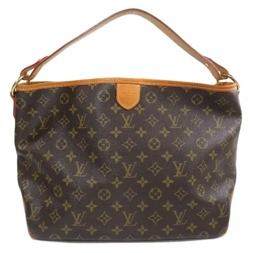 Túi Xách Nữ Louis Vuitton LV Delightful PM Monogram Canvas Shoulder Bag Màu Nâu Đen