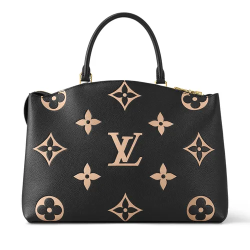 Túi Xách Nữ Louis Vuitton LV Grand Palais Tote Bag Black Beige M45842 Màu Đen Họa Tiết