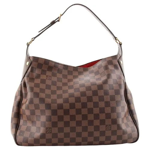 Túi Xách Nữ Louis Vuitton LV Reggia Handbag Damier Màu Nâu Đen