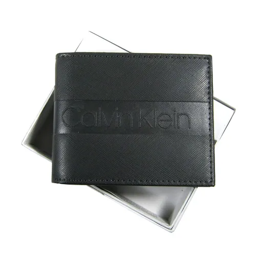 Túi xách Calvin Klein Nam Ví - Ví Nam Calvin Klein CK Leather Men's Wallet 31KA220004 Màu Đen - Vua Hàng Hiệu