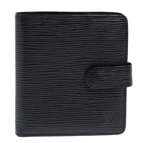 Túi xách Louis Vuitton Nam Ví - Ví Nam Louis Vuitton LV Black Epi Leather Compact Wallet Màu Đen - Vua Hàng Hiệu