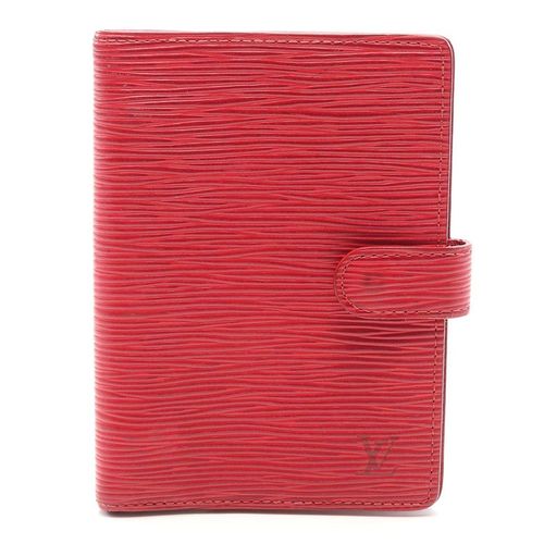Ví Nữ Louis Vuitton LV Agenda Pm Epi Castilian Red Notebook Cover Leather Màu Đỏ