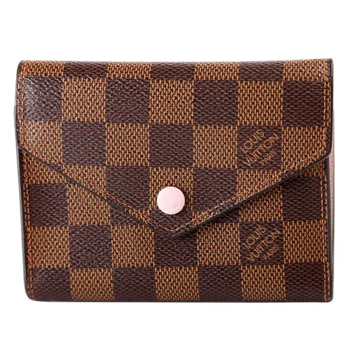 Louis Vuitton Nữ Ví - Ví Nữ Louis Vuitton LV Victorine Damier Ebene Màu Nâu Đen - Vua Hàng Hiệu