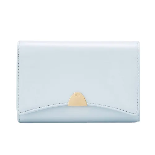 Túi xách - Ví Nữ Lyn Ari Semi Short Wallets LL23WWF026 Màu Xanh Blue - Vua Hàng Hiệu