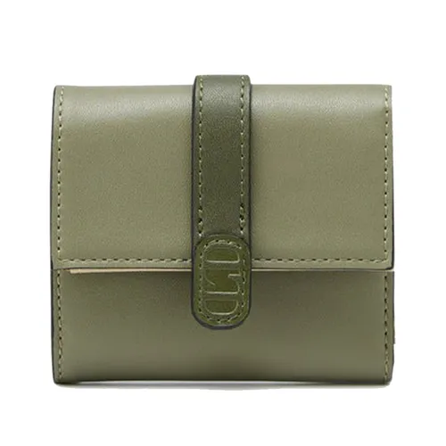 Túi xách - Ví Nữ Lyn Iggy Trifold Wallets LL24CWF042 Màu Xanh Green - Vua Hàng Hiệu
