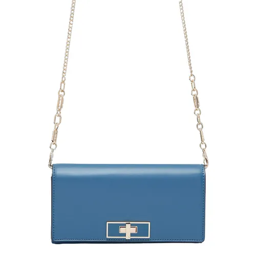 Túi xách Lyn Ví dáng dài - Ví Nữ Lyn Tamber Wallets On Chain LL24CWF050 Màu Xanh Blue - Vua Hàng Hiệu