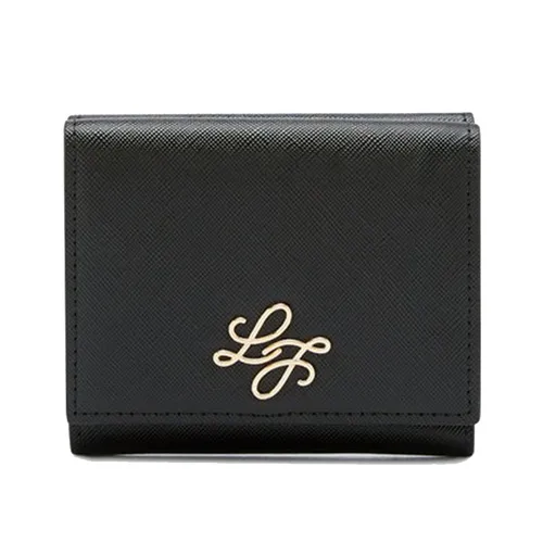 Túi xách - Ví Nữ Lyn Tove Trifold Wallets LL24CWF031 Màu Đen - Vua Hàng Hiệu