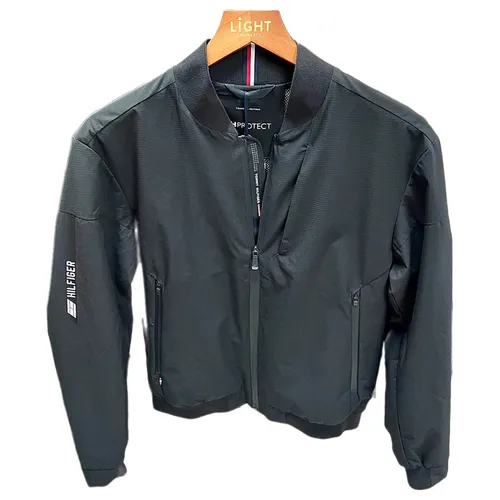 Thời trang - Áo Khoác Gió Nam Tommy Hilfiger Màu Đen Size M - Vua Hàng Hiệu
