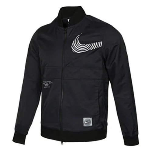 Nike - Áo Khoác Nam Nike Sportswear Alphabet Logo Printing Athleisure Casual Woven Jacket Autumn Black DM7900-010 Màu Đen Size L - Vua Hàng Hiệu