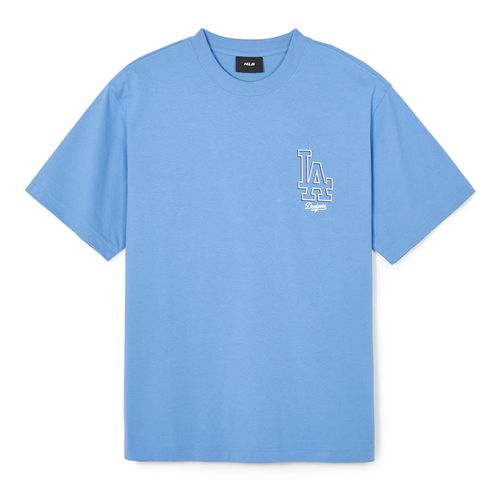 Áo Phông MLB Logo Mega  LA Dodgers 3ATSB0343-07BLM Tshirt Màu Xanh Blue