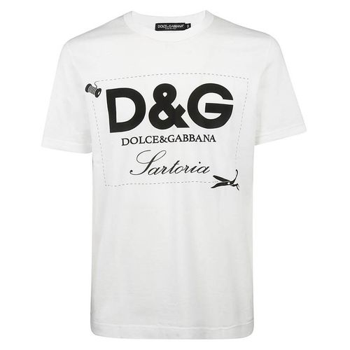 Áo Phông Nam Dolce & Gabbana D&G Sartoria G8HL0T Tshirt Màu Trắng Size 46
