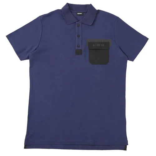 Áo Polo Nam Disel T-Temp Shirt 00SCSQ - GA01 Màu Xanh Navy Size S