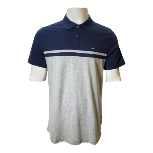 Áo Polo Nam Michael Kors MK KF1500ZFV4 - PD04 Màu Xanh Xám Size M