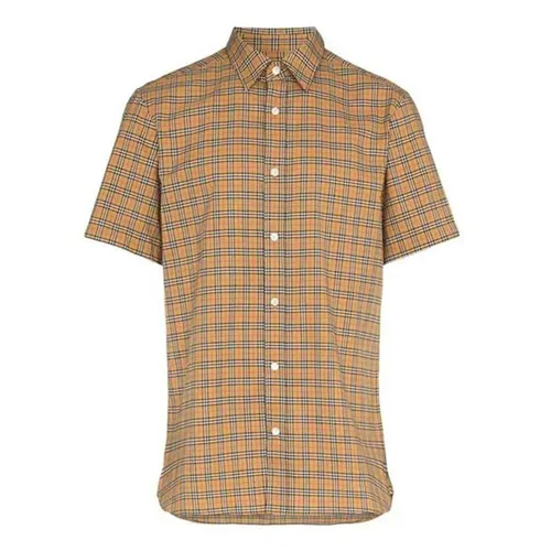 Áo Sơ Mi Nam Burberry Short Sleeved Casual 8003852 Màu Camel Size XS - Thời trang - Vua Hàng Hiệu