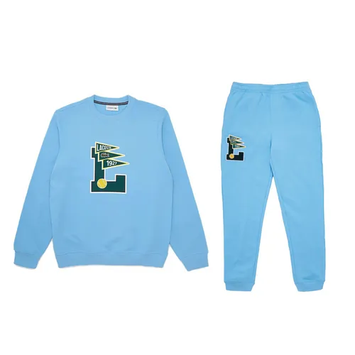 Bộ Quần Áo Nỉ Nam Lacoste Men’s Fleece L Badge Màu Xanh Blue