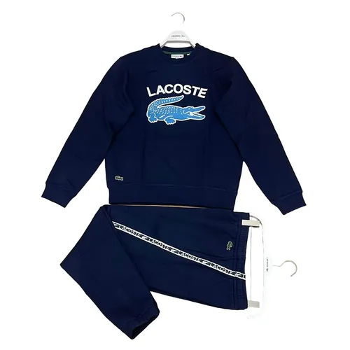 Thời trang Lacoste Bộ quần áo nỉ - Bộ Quần Áo Nỉ Nam Lacoste Men’s Màu Xanh Navy - Vua Hàng Hiệu