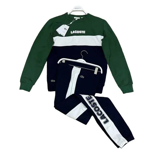 Thời trang Lacoste Bộ quần áo nỉ - Bộ Quần Áo Nỉ Nam Lacoste Men's SPORT Colorblock Fleece Màu Xanh Đen Size 3 - Vua Hàng Hiệu