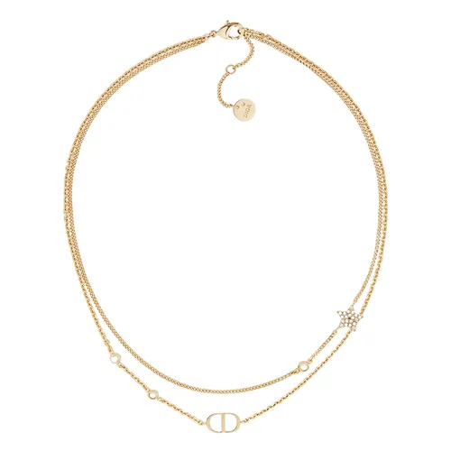 Dây Chuyền Nữ Dior Petit CD Necklace Gold Plated x Rhinestone Gold Màu Vàng Gold - Trang sức - Vua Hàng Hiệu