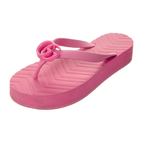 Dép Nữ Gucci GG Rubber Flip Flops Màu Hồng Size 36 - Dép - Vua Hàng Hiệu