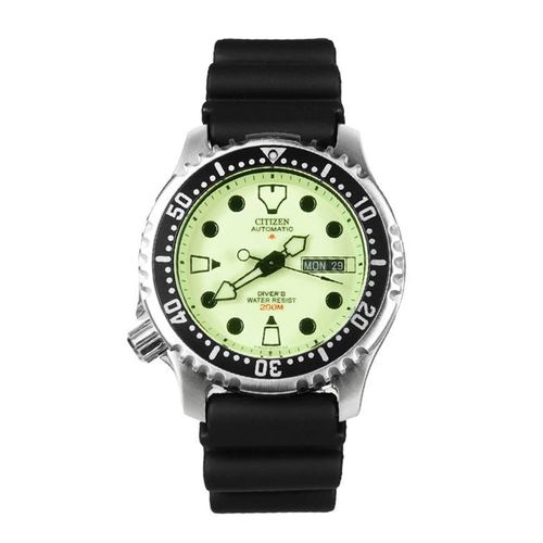 Đồng Hồ Nam Citizen Promaster Marine Automatic Green Dial Men's Watch NY0040-09W Màu Đen Bạc
