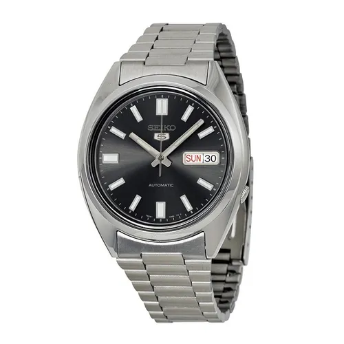 Đồng hồ - Đồng Hồ Nam Seiko 5 Automatic Black Dial Stainless Steel Men's Watch SNXS79K1 Màu Bạc Đen - Vua Hàng Hiệu