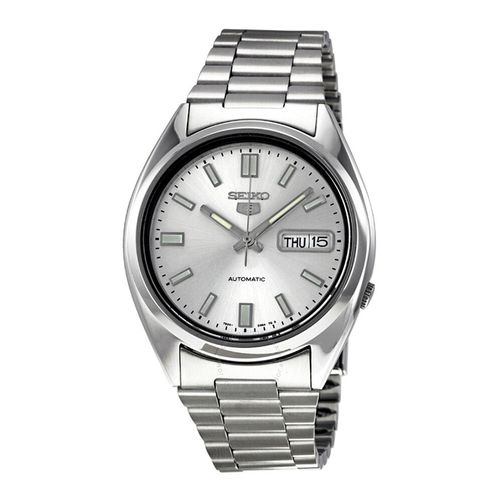 Đồng Hồ Nam Seiko 5 Automatic Silver Dial Stainless Steel Men's Watch SNXS73 Màu Bạc