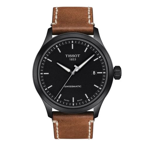 Đồng Hồ Nam Tissot Gent XL Automatic Black Dial Men's Watch T116.407.36.051.01 Màu Nâu